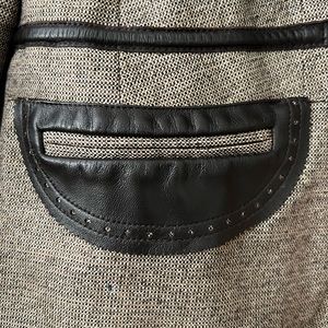 Vintage Herve Leger Equestrian Tweed Blazer